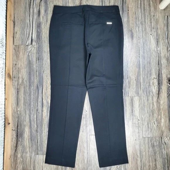 Black Label by Chico's Chino Tapered Black Dress Pants Size 4 - Picture 6 of 9